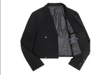SHINING LOGO CROP BLAZER