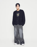 25FW CHECK TRACK WASHED PANTS BLACK