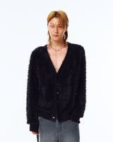 Hairy Cardigan/Black