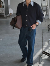 ASCLO Washed Wide Denim Pants (4color)