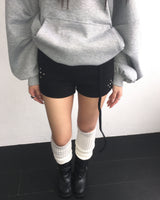 Stud folding strap shorts