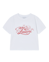 25FW WOMAN ミラーACベアクロップ半袖Tシャツ ホワイト