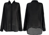 see-through overfit twinkle shirt (4color)