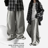 ニンロサイドスリットヘムストリングバンドワイドパンツ