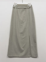 [SS] Bocashi Button Long Skirt