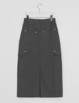 Ferns Cargo Cotton Long Skirt