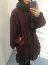 Urban volume round padded jacket