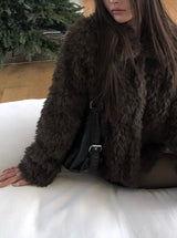[Quilted Lining] Bento Collar Fur Jacket