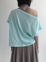 フォグオフショルダーTシャツ (4color)