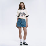 RowdiesリンガーTシャツ_クリーム
