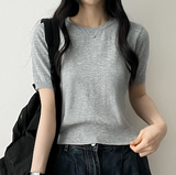 Selling round short sleeve knit