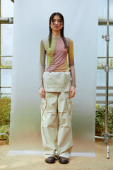 Asymmetric Ruched Top (YELLOW)
