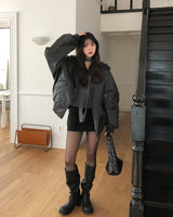 Tote Belted Brushed Skirt