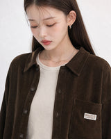 (UNISEX) コーデュロイ シャツ カーディガン