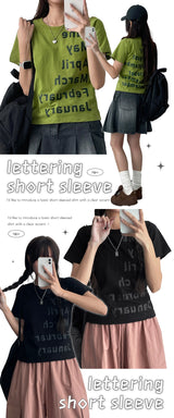 The Year Lettering Short-Sleeved T-Shirt (4 colors)