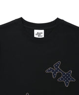 COZY STAR APPLIQUE SS TEE BLACK(CV2GMFT515A)