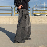 Den Strap Wide Cargo Denim