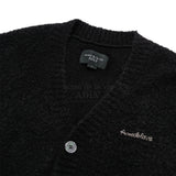 24FW Vネックブークルカーディガン ブラック