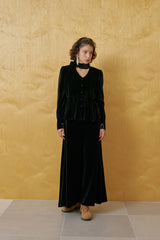 Cosmo velvet skirt_black