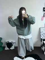 ダウンピンタックバルーンコットンソフティーロングパンツ 🩶🤎🖤3COLOR