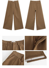 Super Pintuck Wide Cotton Pants