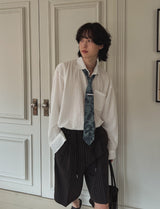 Nation seersucker overfit shirt