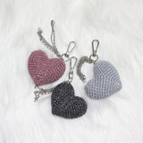 cupid heart keyring (silver)