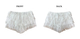 Dream Flare Cancan Lace Frill Shorts (White)