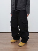 Military incision line cargo pants 4C