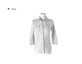 Kar Open Collar Pocket Three Quarter T-shirt