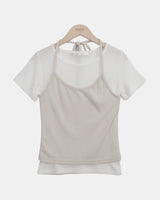 Untin Halter Short Sleeve T-Shirt