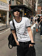 Cropped Muscle-Fit Archive T-Shirt