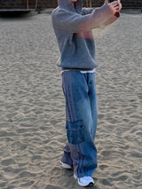 Our Mix Cargo Pants (Denim&Nylon)
