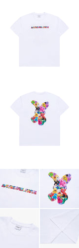 [24SS] ベアドールファジーラビット半袖Tシャツ WHITE