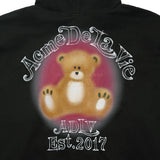 24FW BLUR SKETCH BEAR HOODIE BLACK