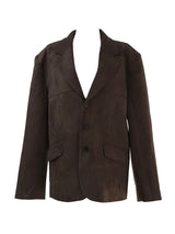 line suede blazer jacket (2color)