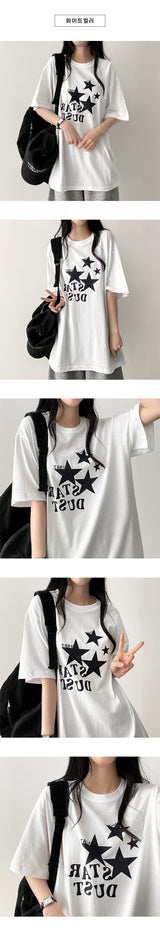 Star オーバーサイズフィット半袖Tシャツ