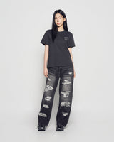 25FW WOMAN スクリプトロゴプリント半袖Tシャツ