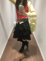 Rosa Asymmetrical Frill Skirt  (3color)