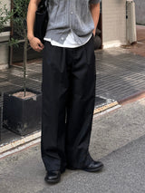 Dope two-tuck wide diagonal slacks