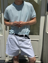 Cutting cotton short pants(2color)