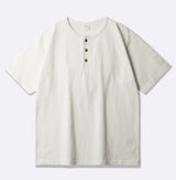 26SS★ ラウンドヘンリーネック半袖Tシャツ
