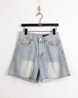 Prit ウォッシングショートデニムショーツ