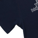 Crew neck s/s waffle tee/deep-navy