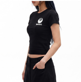 ストレッチコットンスリムショートスリーブTシャツ ブラック