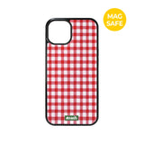 【MADE】 Picnic Red Check iPhone case [Glossy Glass/Magsafe]