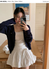 Motif Raglan V-neck Knit Cardigan (6color)