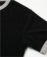 Essential Standard Short-Sleeve Ringer T-Shirt Travel Bear Black