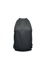 Drape Neck Top [Charcoal]