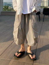 Non collar linen shirt 2C